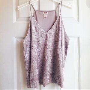 Light Pink Crushed Velvet Halter Top